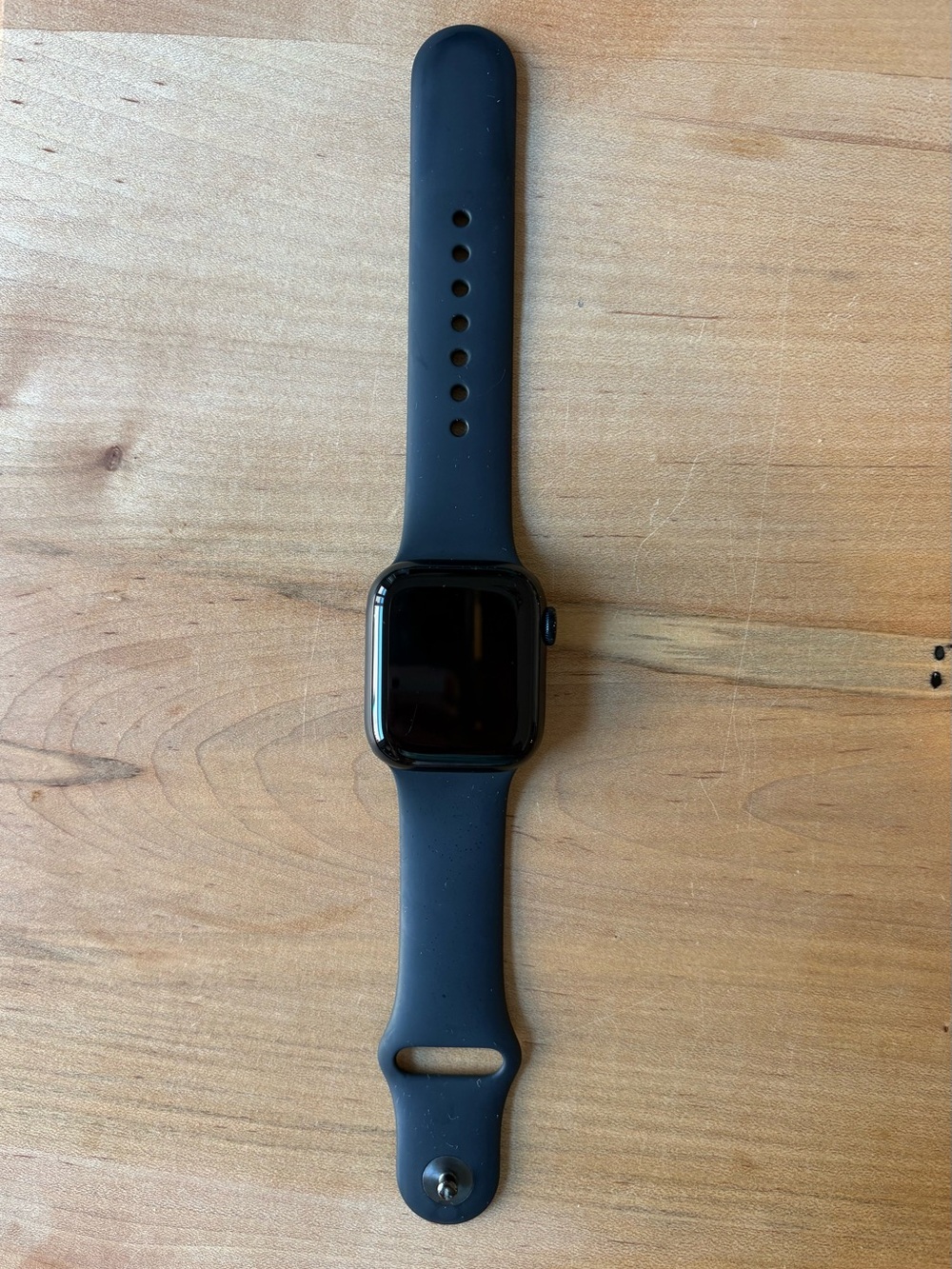 Apple Black Smartwatch with Black Sport Band